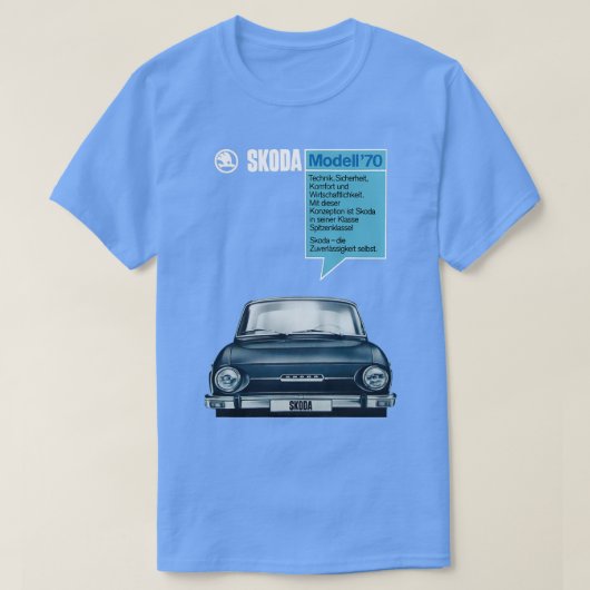 SKODA 1000MB 1970  Tシャツ (デザイン正面)