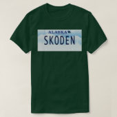 SKODEN Alaska License Plate  Tシャツ (デザイン正面)