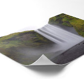 Skofafoss waterfall ポスター (角)