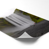 Skofafoss waterfall ポスター (角)