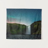 Skógafossの夜 タペストリー (正面(横))