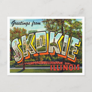 Skokie, Illinois Vintage Travelの挨拶 ポストカード