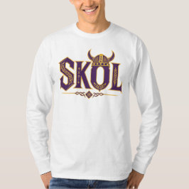 SKOL ノルウェー風フットボールファンデザイン Tシャツ