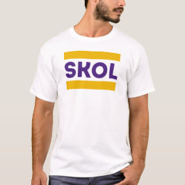 SKOL パープルゴールドバー デザイン Tシャツ