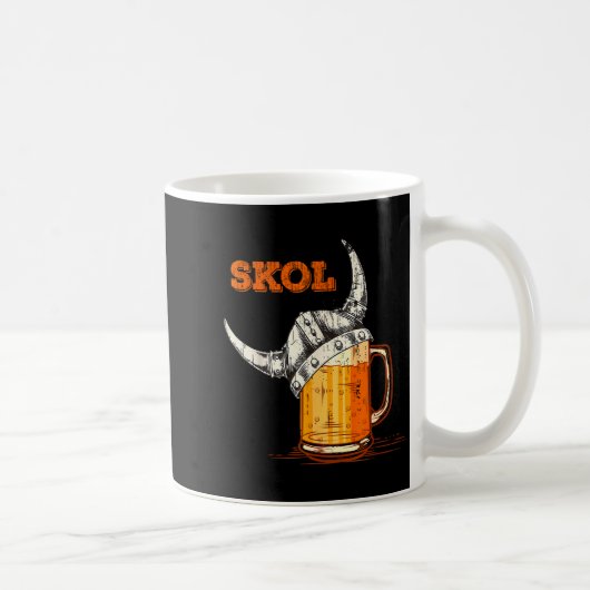 Skol Nordic Viking Helmet Drinking Gl  コーヒーマグカップ (右)