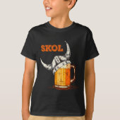 Skol Nordic Viking Helmet Drinking Gl  Tシャツ (正面)
