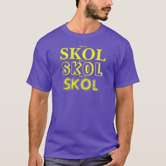 SKOL X 3 diff.フォントTシャツ Tシャツ (正面)