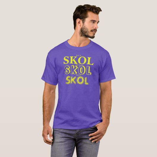 SKOL X 3 diff.フォントTシャツ Tシャツ (正面フル)