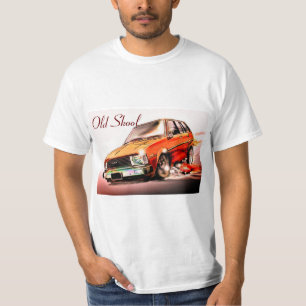 Skool古いトヨタ・カローラの漫画 Tシャツ