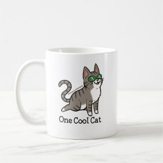 Skooterのマグ1のクールな猫 コーヒーマグカップ