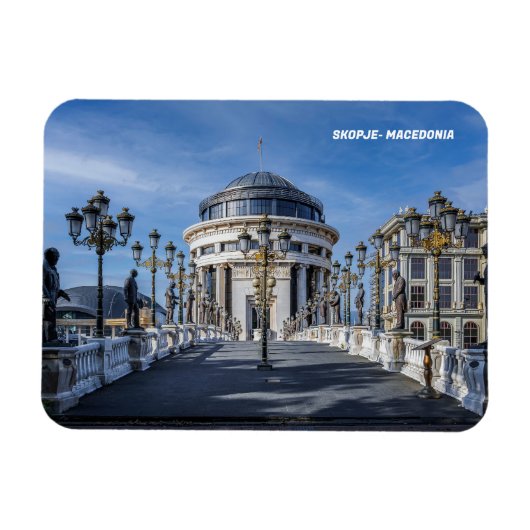 SKOPJE – マケドニアマグネット マグネット (横)