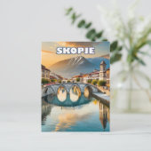 Skopje, cœur vibrant de la Macédoine du Nord ポストカード (スタンド正面)