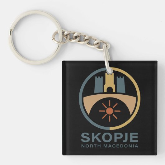 Skopje North Macedonia Europe キーホルダー (正面)