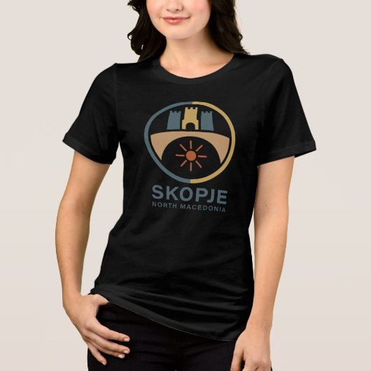 Skopje North Macedonia Europe トライブレンドＴシャツ (正面)