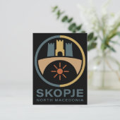Skopje North Macedonia Europe ポストカード (スタンド正面)