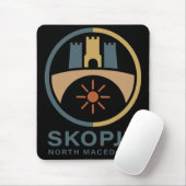 Skopje North Macedonia Europe マウスパッド (マウス)