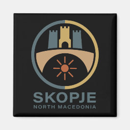 Skopje North Macedonia Europe マグネット