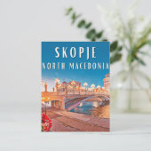 Skopje, ville des ponts ポストカード (スタンド正面)
