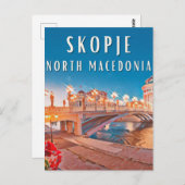 Skopje, ville des ponts ポストカード (正面/裏面)