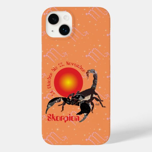 Skorpion 24. Okt. - 22. Nov. Apple iPhone Hülle Case-Mate iPhoneケース (裏面)