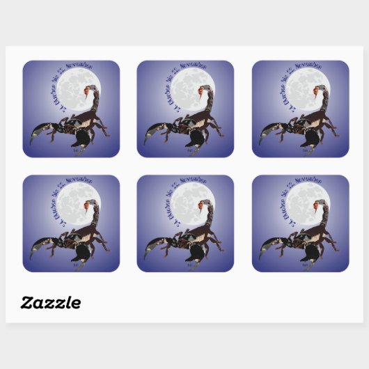 Skorpion Aufkleber スクエアシール (シート)