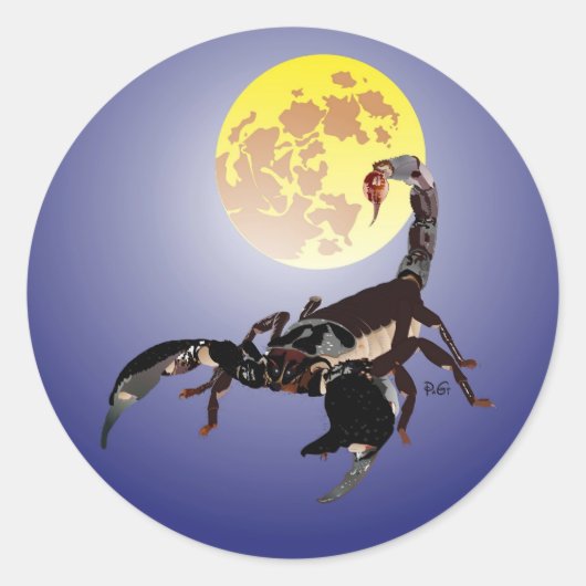 Skorpion Aufkleber ラウンドシール (正面)