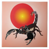 Skorpion Keramik Fotofliese タイル (正面)