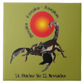 Skorpion Keramik Fotofliese タイル (正面)