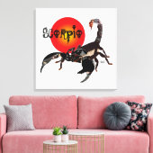 Skorpion Leinwand キャンバスプリント (インサイチュ (リビング))