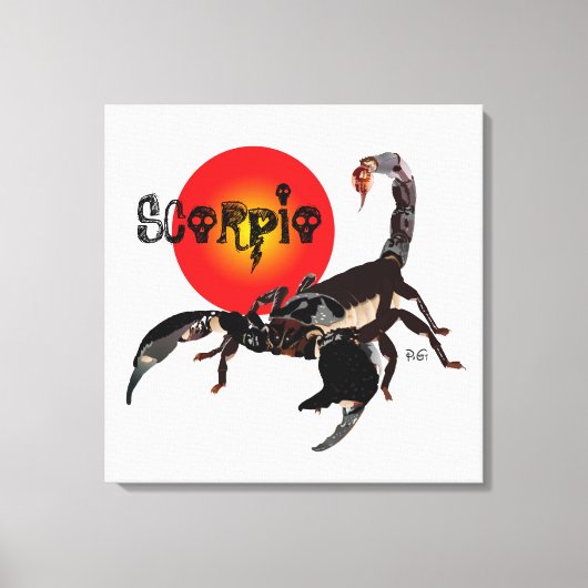 Skorpion Leinwand キャンバスプリント (正面)