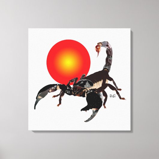 Skorpion Leinwand キャンバスプリント (正面)