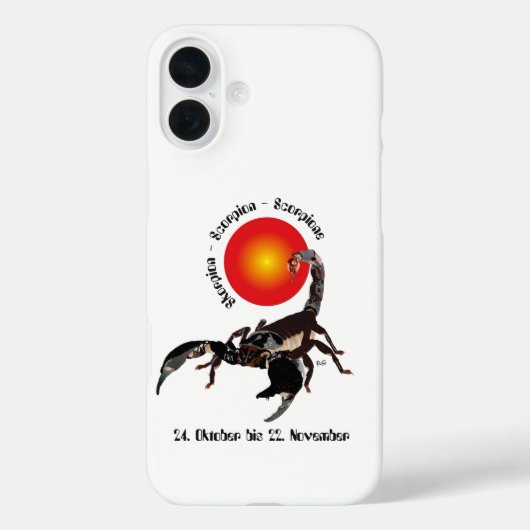 Skorpion - Sternzeichen iPhone Hülle Case-Mate iPhoneケース (裏面)