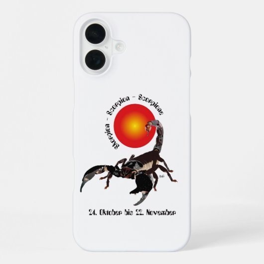Skorpion - Sternzeichen iPhone Hülle iPhoneケース (裏面)