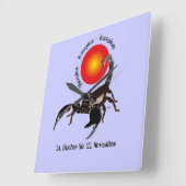 Skorpion - Sternzeichen Uhr スクエア壁時計 (傾斜)