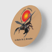 Skorpion - Sternzeichen Uhr ラウンド壁時計 (傾斜)