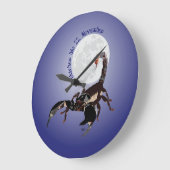 Skorpion - Sternzeichen Uhr ラージ壁時計 (傾斜)