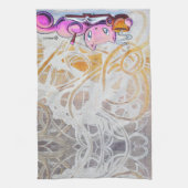 Skribbles: コーヒー + 夢 キッチンタオル (縦)