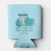 Skribbles: Just chillin' （青） 缶クーラー (裏面)