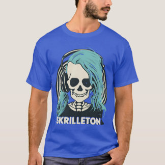 Skriletonハロウィンおもしろい Tシャツ