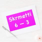 Skrmetti 6 -- 3 長方形シール (封筒)