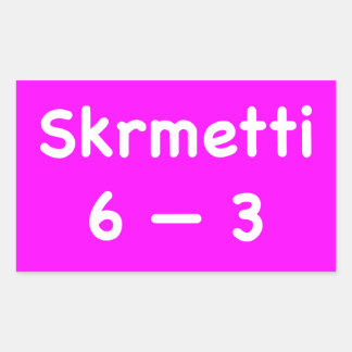 Skrmetti 6 -- 3 長方形シール