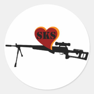 SKSのステッカー ラウンドシール