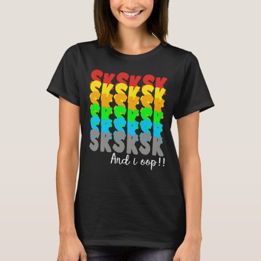 skskskと私のoop tシャツ (正面)