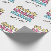 skskskとI Oop VSCOガールギフト ラッピングペーパー (角)