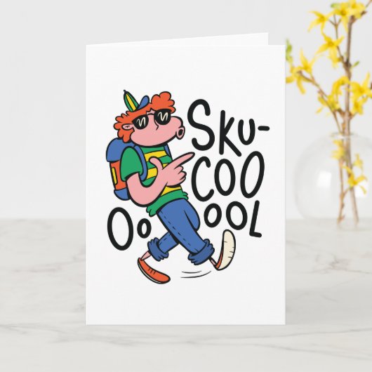 SKU クールボーイ カード (黄色い花)