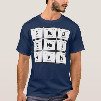 Skudeneshavn元素周期表1 Tシャツ