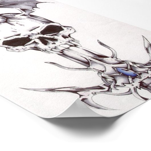 skull ポスター (角)