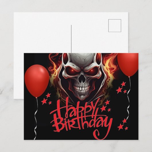 Skull ポストカード (正面/裏面)