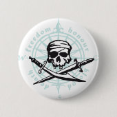 skull 缶バッジ (正面)