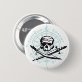 skull 缶バッジ (正面&裏面)